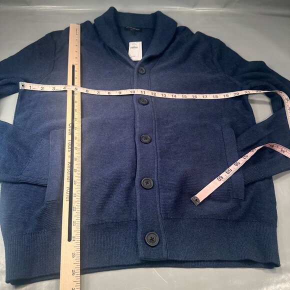 Banana Republic Cardigan Mens Shawl Collar Sweater Button Up Cotton Jacket - Picture 13 of 16